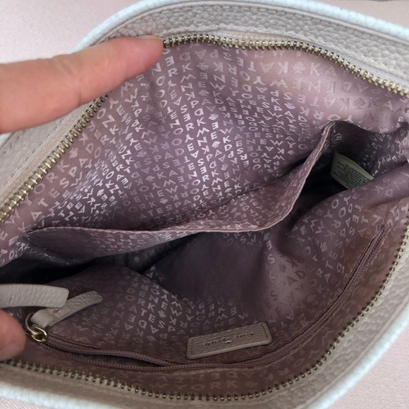 Kate Spade Pebble Leather Light Flesh Adjustable Strap Crossbody Bag 9”x10”x2” - Picture 8 of 16